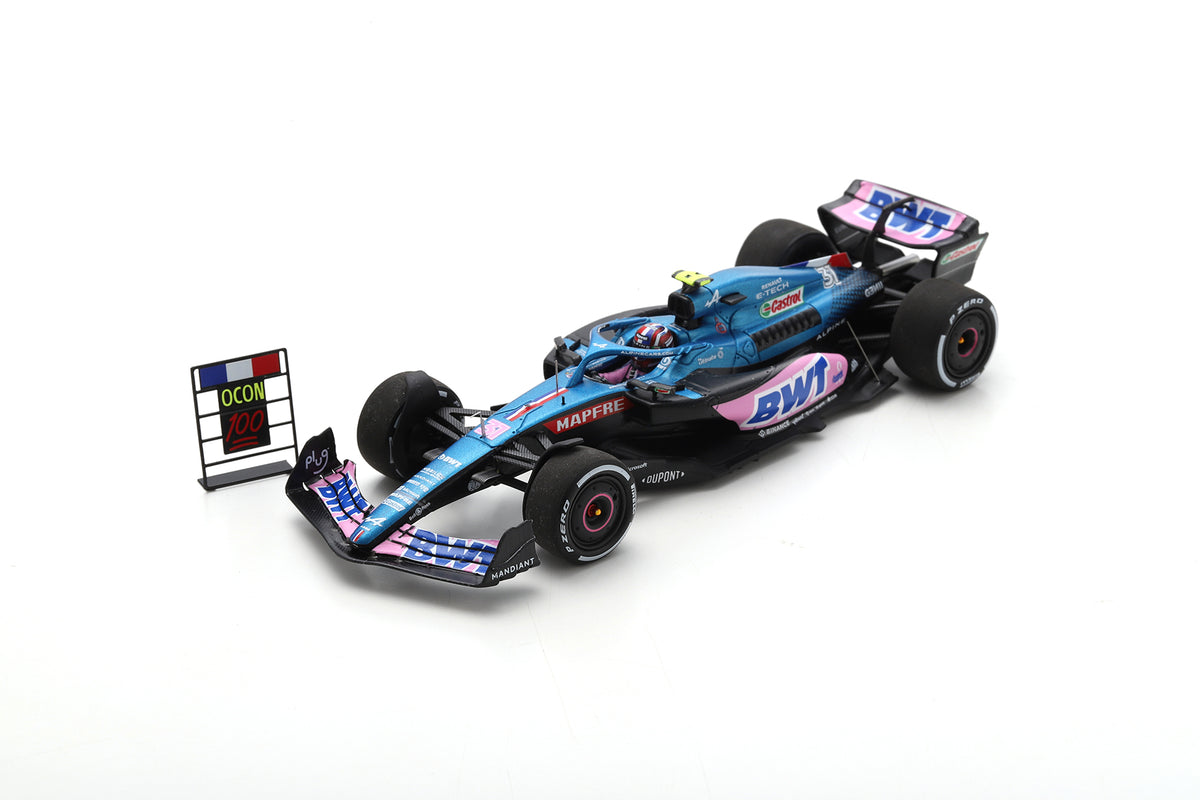 Spark S8543 1/43 Alpine A522 No.31 BWT Alpine F1 Team 5th Austrian GP 2022 - 100th Race Esteban Ocon