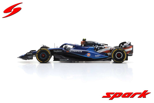 Spark S8918 1/43 Williams F1 FW45 No.2 Williams Racing 10th USA GP 2023 Logan Sargeant