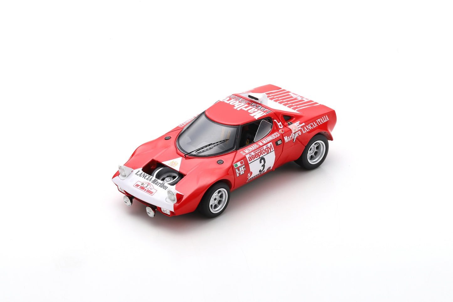 Spark S9070 1/43 Lancia Stratos HF No.3 Tour de Corse 1972 S. Munari - M. Mannucci