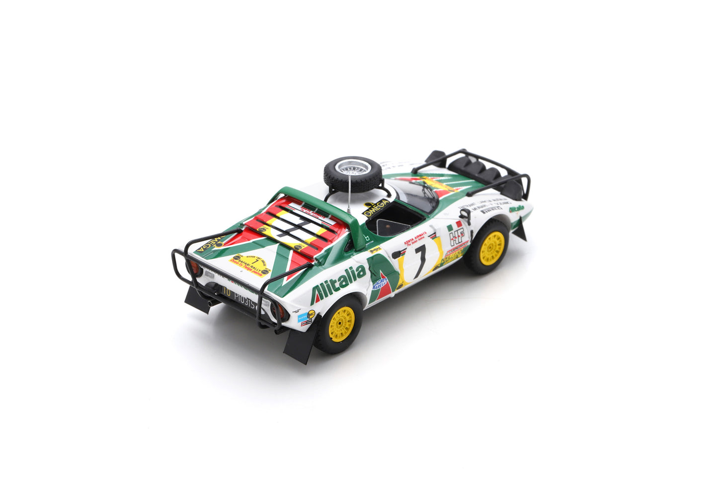 Spark S9091 1/43 Lancia Stratos HF No.7 3rd Safari Rally 1977 S. Munari - P. Sodano