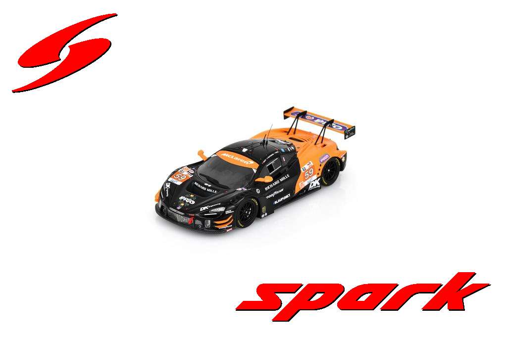 Spark S9150 1/43 McLaren 720S GT3 Evo No.59 UNITED AUTOSPORTS Le Mans 24H 2024 G. Saucy - J. Cottingham - N. Costa