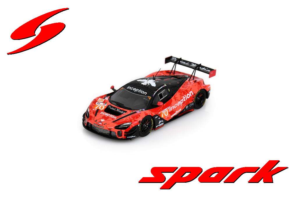 Spark S9152 1/43 McLaren 720S GT3 Evo No.70 INCEPTION RACING Le
