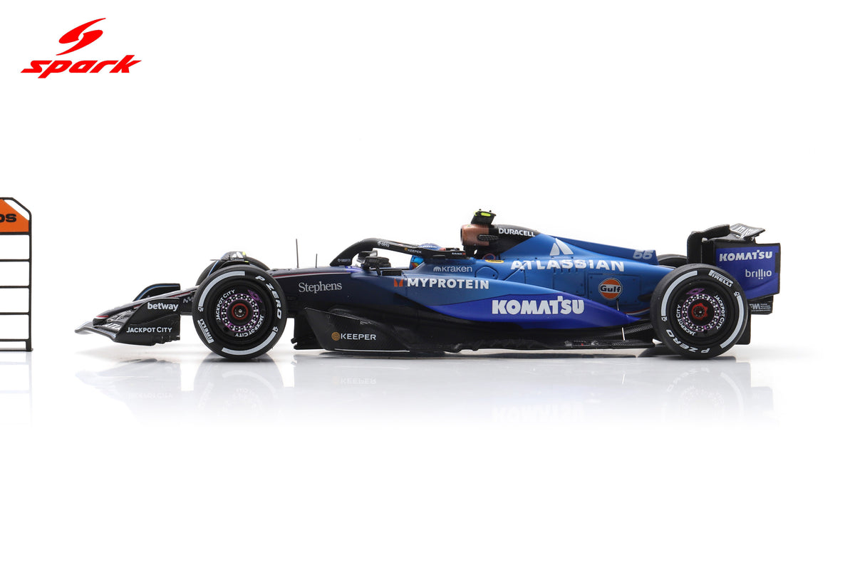 Spark S9633 1/43 Williams FW47 No.55 Williams Racing 3rd Azerbaijan GP 2025 Carlos Sainz