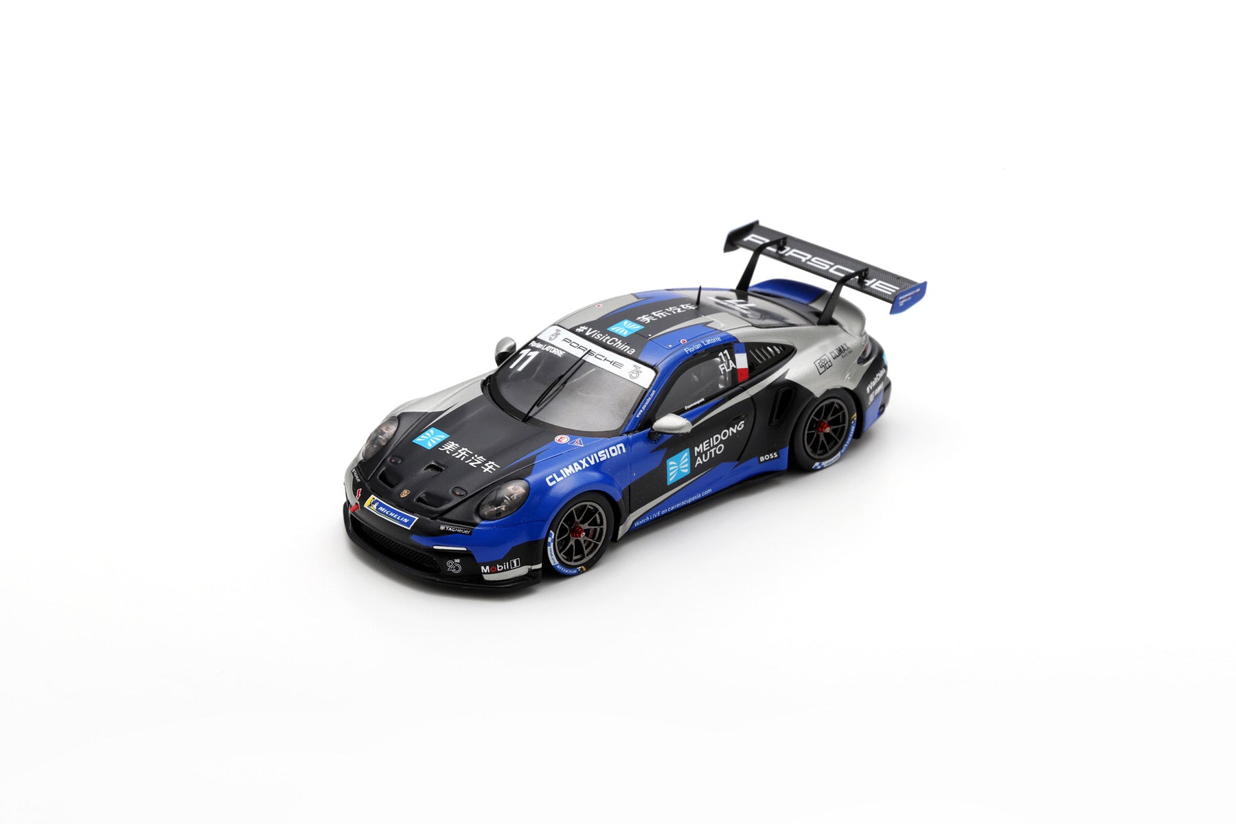 Spark SA273 1/43 Porsche 911 GT3 Cup No.11 Porsche Carrera Cup Asia Ch –  Racing Models