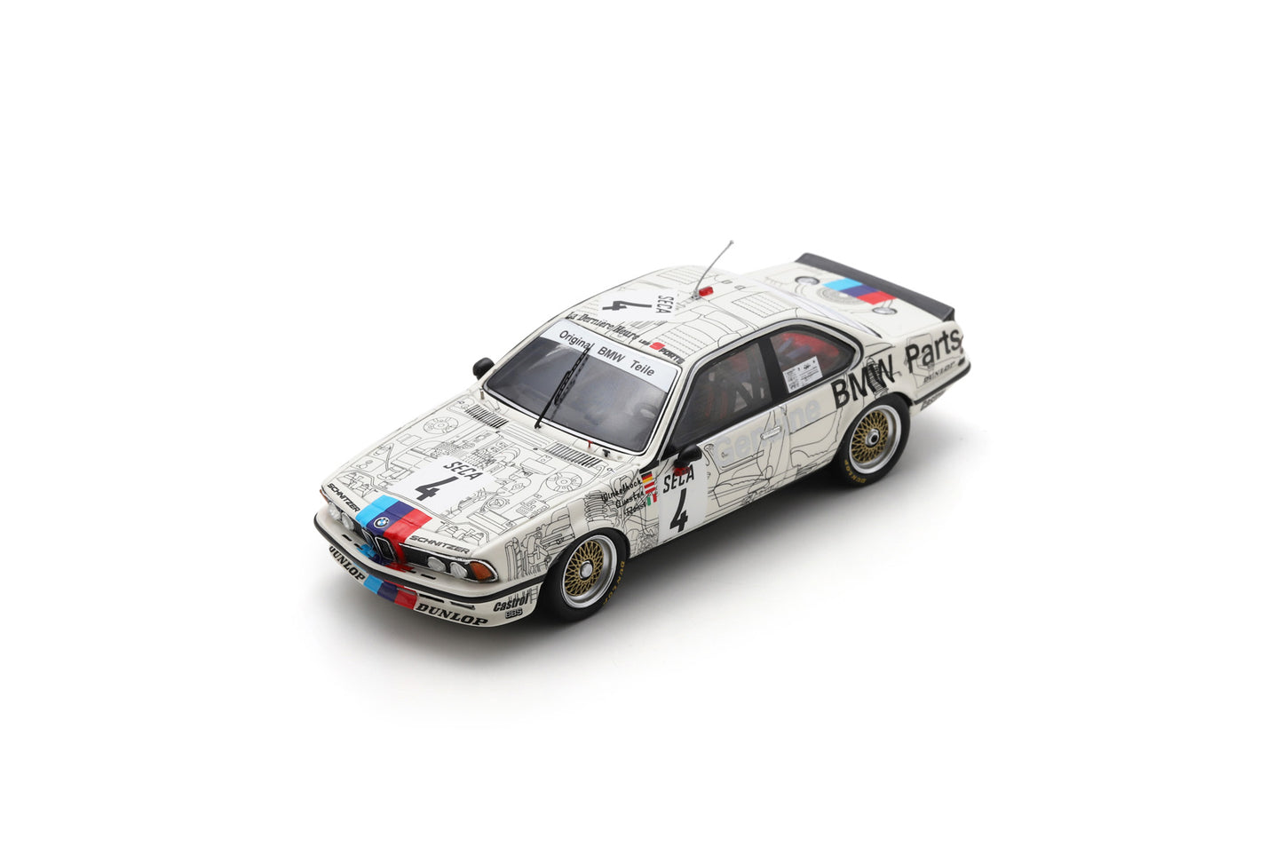 Spark SB654 1/43 BMW 635 Csi No.4 24H Spa 1983 G. Berger - R. Ravaglia - M. Winkelhock