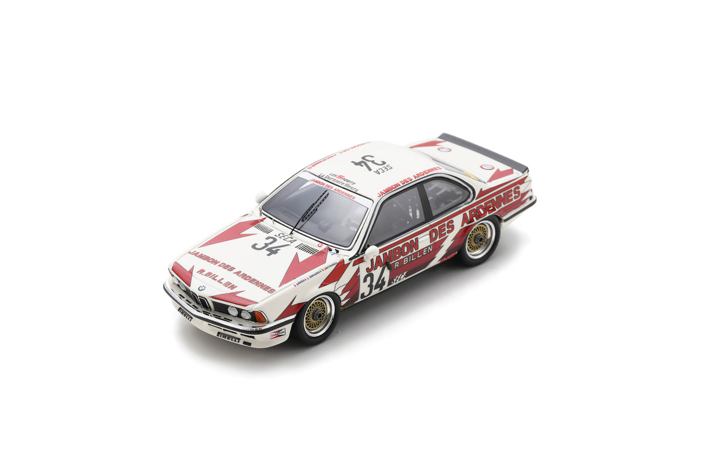 Spark SB659 1/43 BMW 635 CSi No.34 24H Spa 1984 J-P. Jarier - H. Huysman - J-P. Malcher