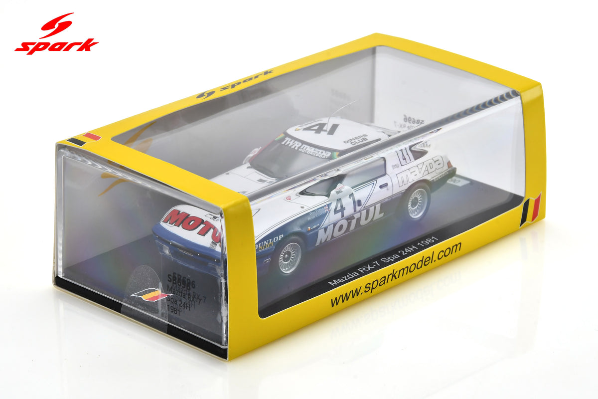 Spark SB696 1/43 Mazda RX-7 TWR No.41 Spa 24H 1981W. Percy - P. Lovett