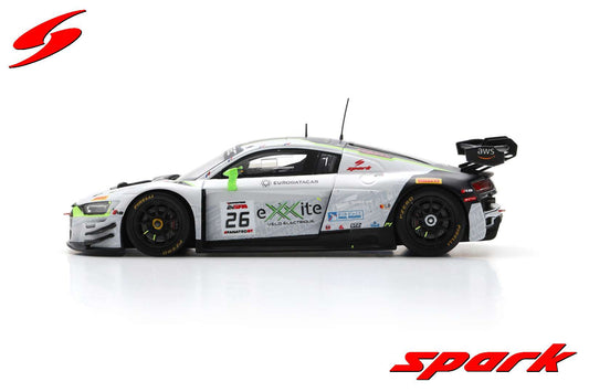 Spark SB717 1/43 Audi R8 LMS GT3 EVO II No.26 Sainteloc Junior Team 3rd Silver Cup 24H Spa 2023 E. Bastard - P. Evrard - G. Demoustier - A. Doquin