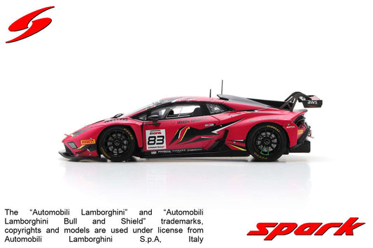 Spark SB742 1/43 Lamborghini Huracán GT3 EVO 2 No.83 Iron Dames 24H Spa 2023 D. Pin - R. Frey - S. Bovy - M. Gatting