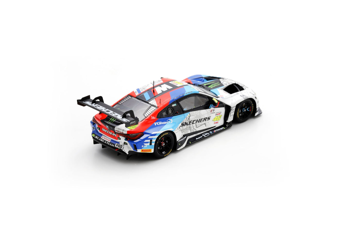 Spark SB799 1/43 BMW M4 GT3 No.46 Team WRT 24H Spa 2024 R. Marciello – M. Martin – V. Rossi