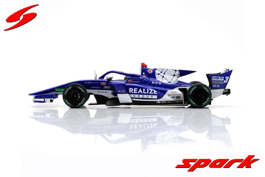 Spark SFJ003 1/43 REALIZE Corporation KONDO SF23 No.3 KONDO RACING TRD 01F Super Formula 2023Kenta Yamashita