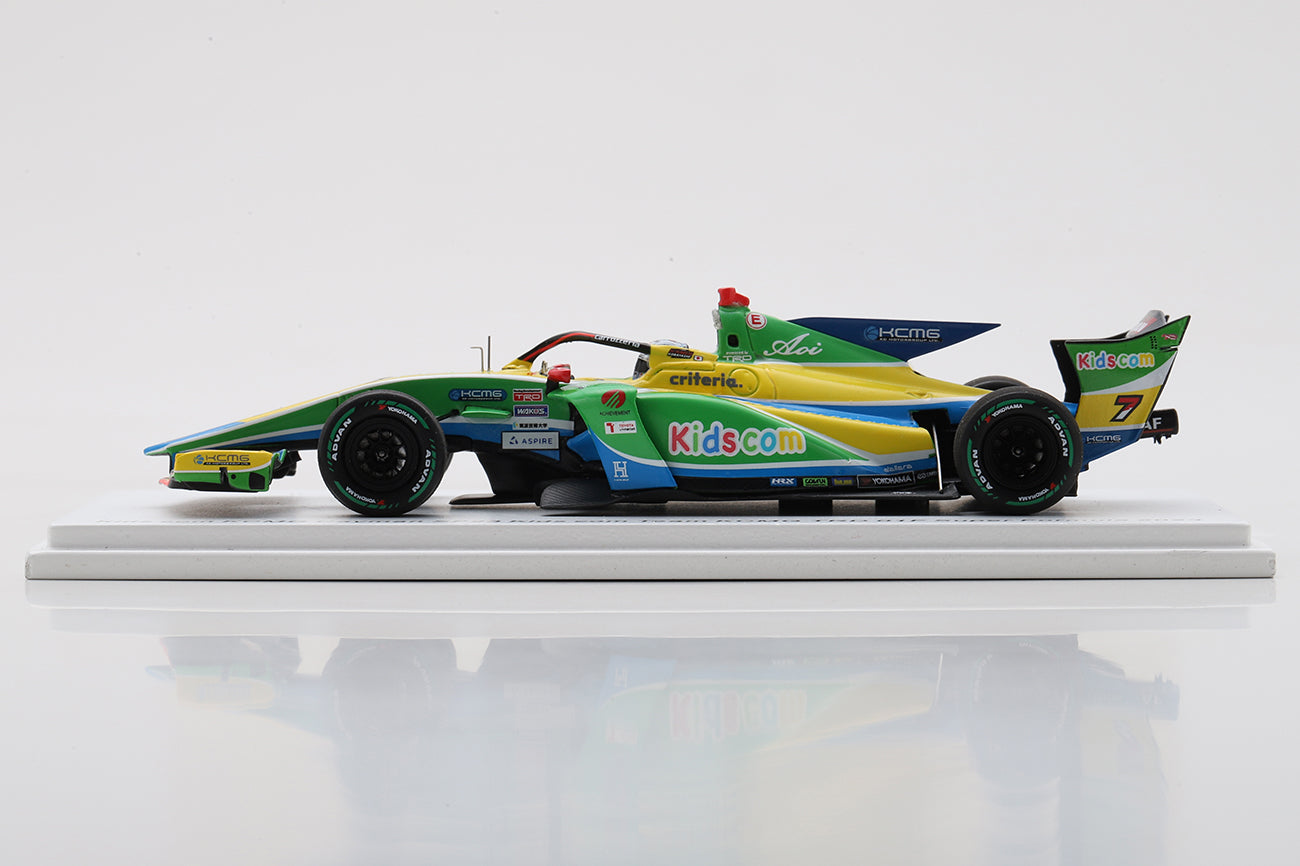 Spark SFJ007 1/43 Kids com KCMG Cayman SF23 No.7 Kids com Team KCMG TRD 01F Super Formula 2023Kamui Kobayashi