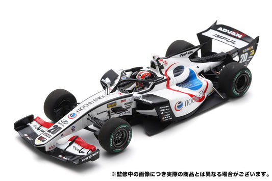 20 国本 雄資 Yuji Kunimoto ITOCHU ENEX TEAM IMPUL SUPER FORMULA 2024 SF23 Spark SFJ034 1/43