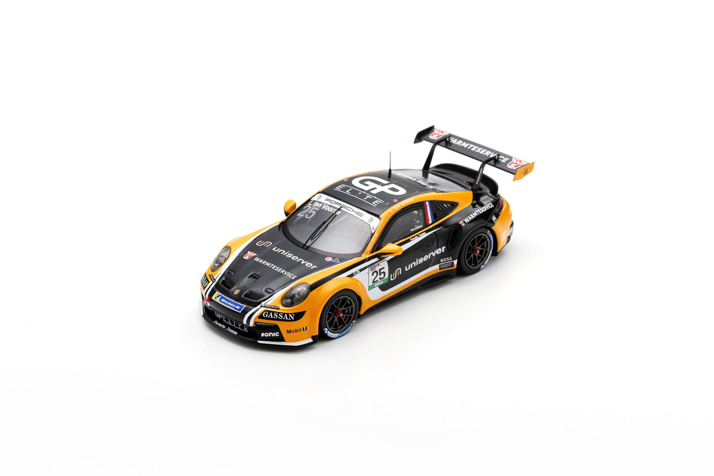 Spark SG717 1/43 Porsche 911 GT3 Cup No.25 Porsche Carrera Cup Deutschland Champion 2023 Larry ten Voorde