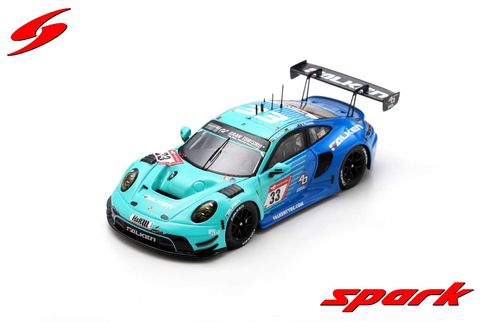 Spark SG922 1/43 Porsche 911 GT3 R (992) No.33 Falken Motorsports 