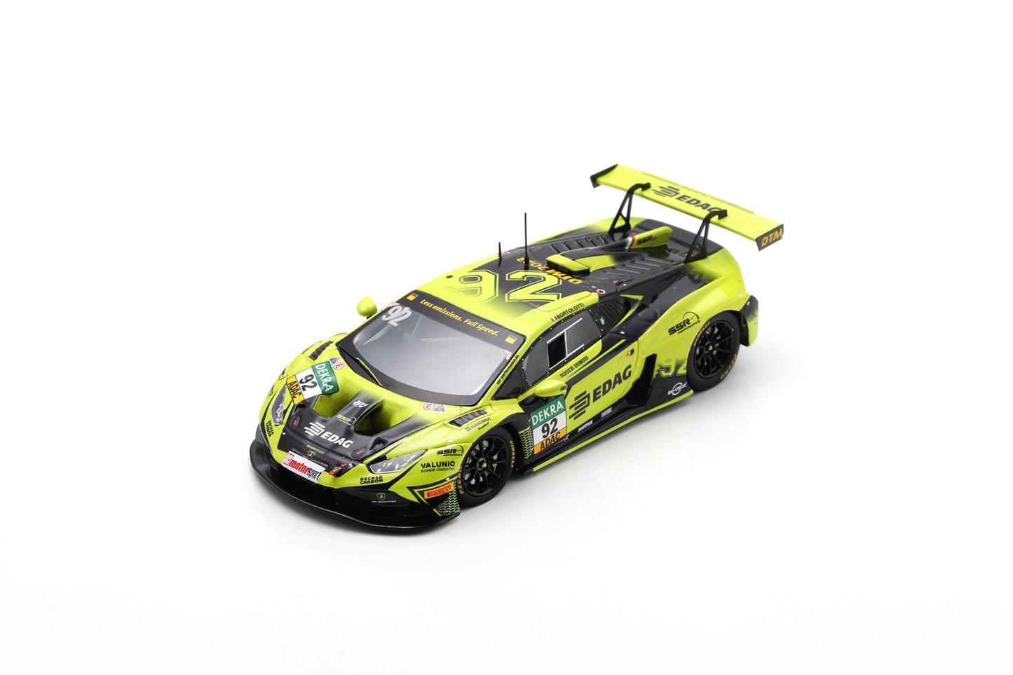 Spark SG988 1/43 Lamborghini Huracán GT3 EVO 2 No.92 SSR Performance DTM 2023 Mirko Bortolotti