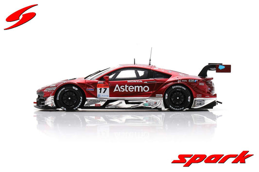 Spark SGT026 1/43 Astemo NSX-GT No.17 Astemo REAL RACING GT500 SUPER GT 2022 Koudai Tsukakoshi - Nobuharu Matsushita