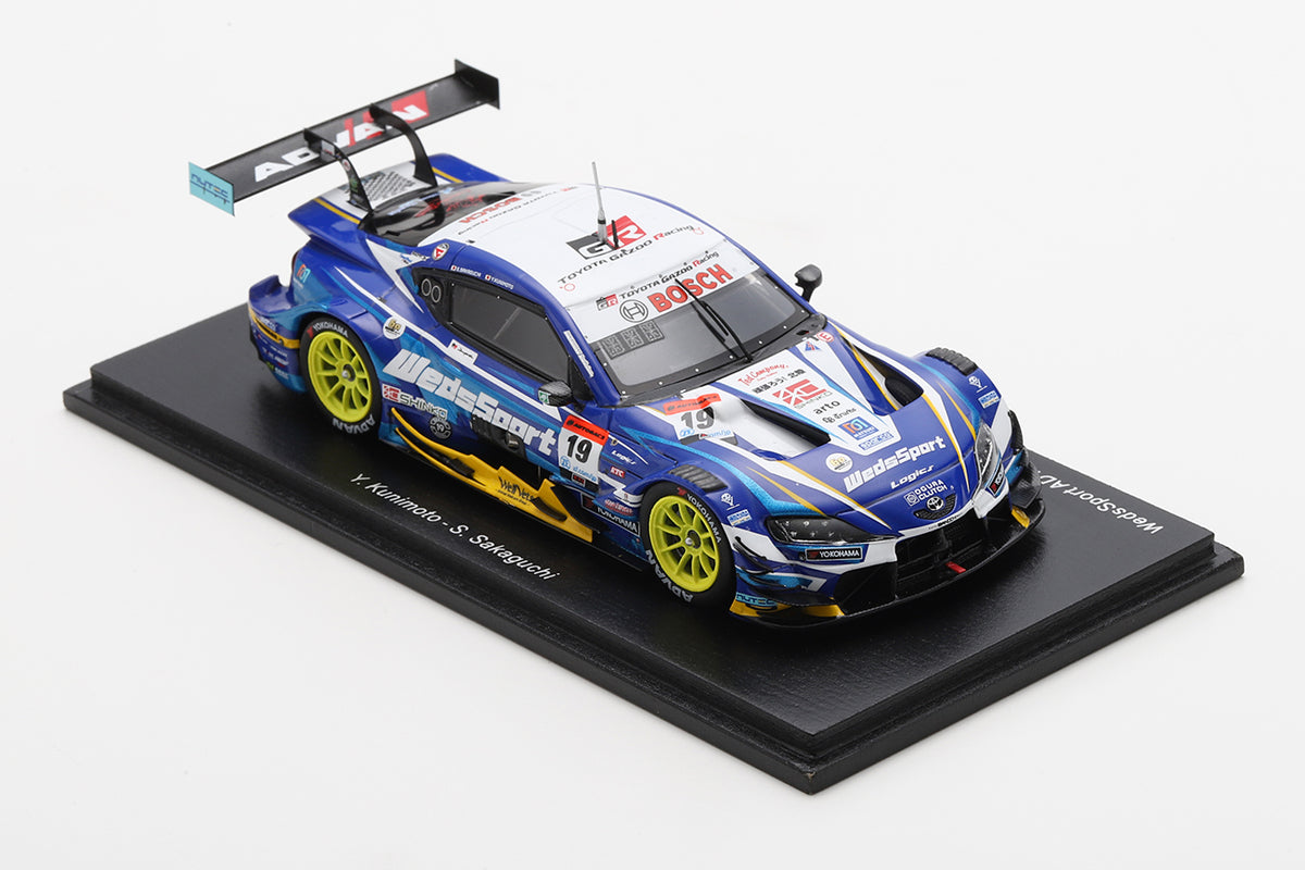 Spark SGT156 1/43 WedsSport ADVAN GR Supra No.19 TGR TEAM WedsSport BANDOH GT500 SUPER GT 2024 Y. Kunimoto - S. Sakaguchi