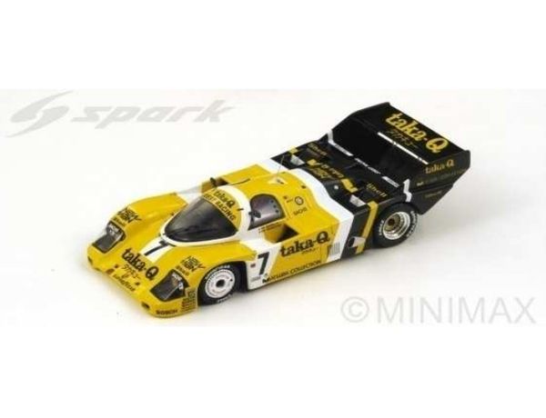 Spark SJ019 1/43 Porsche 956 No.7 Winner WEC in Japan 1986 P. Barilla - P. Ghinzani Limited 500