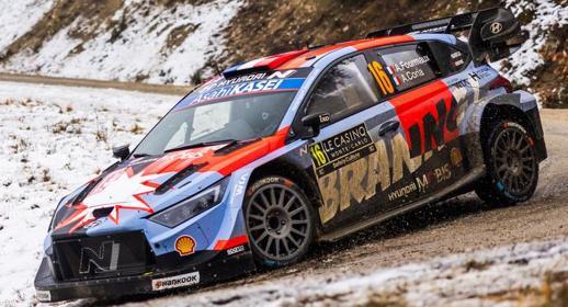 Spark S6918 1/43 HYUNDAI i20 N Rally1 No.16 HYUNDAI SHELL MOBIS WORLD RALLY TEAM Monte Carlo Rally 2026A. Fourmaux - A. Coria