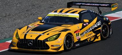 Spark 64SGT25018 1/64 UPGARAGE AMG GT3 TEAM UPGARAGE No.18 GT300 SUPER GT 2025 T. Kobayashi - Y. Nomura