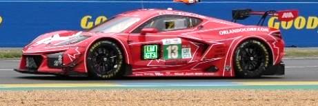 Spark 18S1071 1/18 Corvette Z06 LMGT3.R No.13 AWA RACING Le Mans 24H 2025 O. Fidani - L. Kern - M. Bell