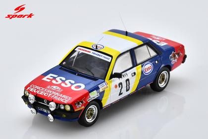 【2027年1月発売予定】 Spark S2619 1/43 Peugeot 505 STI No.20 Monte Carlo Rally 1982 C. Laurent - D. Laurent