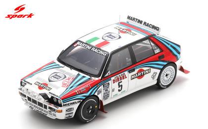 【2027年2月発売予定】 Spark S9022 1/43 Lancia Delta HF Integrale EVO No.5 Winner Sanremo Rally 1992 A. Aghini - S. Farnocchia