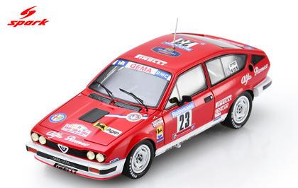 【2027年2月発売予定】 Spark S9358 1/43 Alfa Romeo GTV6 No.23 5th Tour de Corse 1985 Y. Loubet - J-B. Vieu