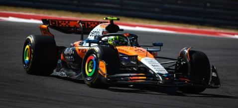 Spark S9665 1/43 McLaren MCL39 No.4 McLaren Formula 1 Team 2nd US GP 2025 Lando Norris