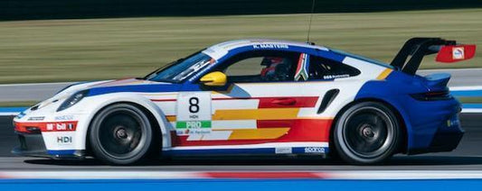 Spark SI040 1/43 Porsche 911 GT3 Cup No.8 Porsche Carrera Cup Italia Champion 2025 Keagan Masters
