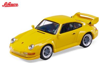 【2027年4月以降発売予定】 Schuco 64U00121 1/64 1995 Porsche 911 GT2 (993), yellow