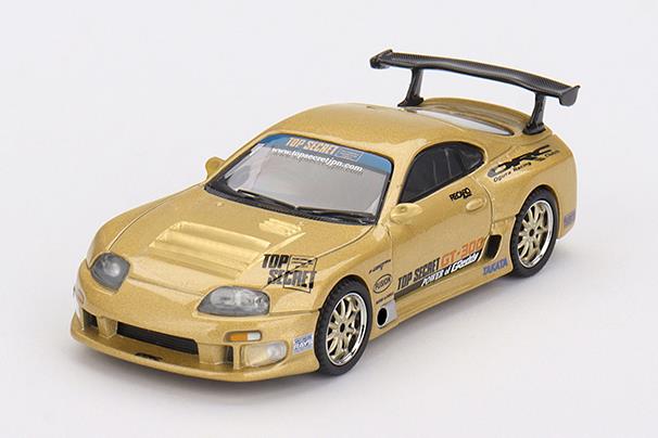 MINI GT MGT00961-R 1/64 Toyota スープラ (A80) GT-300 Top Secret Gold(右ハンドル)