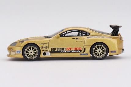 MINI GT MGT00961-R 1/64 Toyota スープラ (A80) GT-300 Top Secret Gold(右ハンドル)
