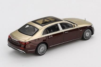 MINI GT MGT00962 1/64 メルセデス マイバッハ S680 ゴールド/ダークレッドメタリック