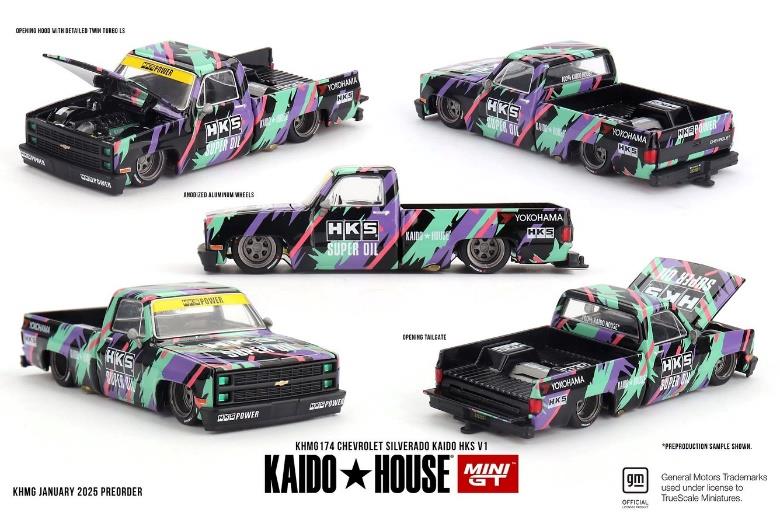 MINI GT MGT00961-R 1/64 シボレー シルバラード KAIDO HKS V1(右ハンドル)