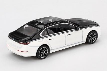 MINI GT MGT00959 1/64 BMW i7 xDrive60 アルピンホワイト/ブラックサファイア