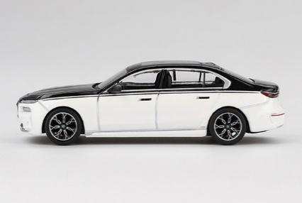 MINI GT MGT00959 1/64 BMW i7 xDrive60 アルピンホワイト/ブラックサファイア