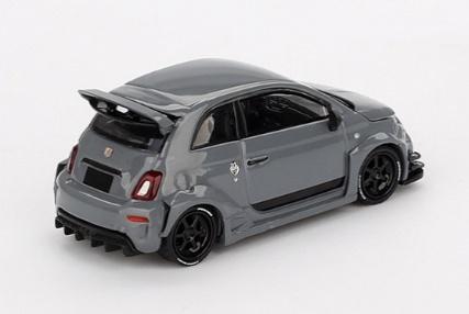 MINI GT MGT00995 1/64 アバルト 595 LB-WORKS x Abas Works グレー(左ハンドル)