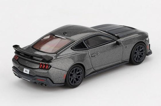 【2025年9月以降発売予定】 MINI GT MGT00957-L 1/64 フォード マスタング ダークホース 2024 カーボナイズドグレー(左ハンドル)