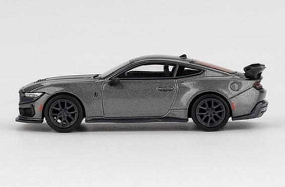 【2025年9月以降発売予定】 MINI GT MGT00957-R 1/64 フォード マスタング ダークホース 2024 カーボナイズドグレー(右ハンドル)