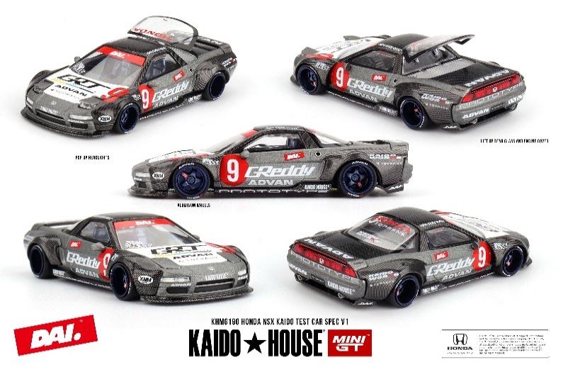 【2025年9月以降発売予定】 MINI GT KHMG190 1/64 Honda NSX Kaido Test Car Spec V1(左ハンドル)