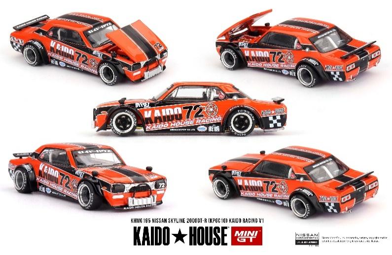 MINI GT KHMG195 1/64 Nissan スカイライン 2000GT-R (KPGC10) Kaido Racing V1 (右ハンドル)