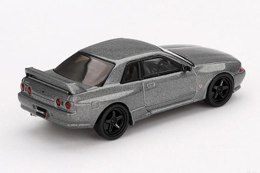 【2025年9月以降発売予定】 MINI GT MGT01024-R 1/64 Nissan スカイライン GT-R (NISMO BNR32 CRS Version) ダークメタルグレー(右ハンドル)