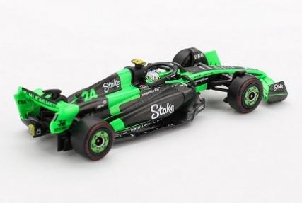 【発売中止】 MINI GT MGT01048-L 1/64 キック・ザウバー C44 F1 2024 #24 中国グランプリ Guanyu Zhou