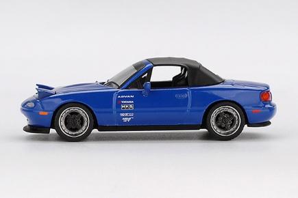 MINI GT MGT01069-R 1/64 マツダ ミアータ MX-5 (NA) チューニングバージョン ダークブルー(左ハンドル)