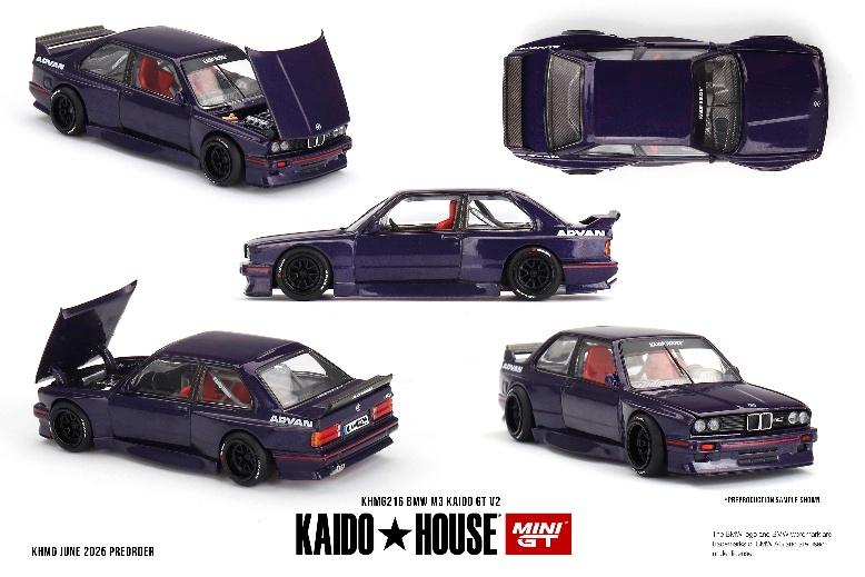 【2025年10月以降発売予定】 MINI GT KHMG216 1/64 BMW M3 KAIDO GT V2(左ハンドル)