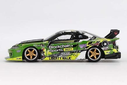 【2025年10月以降発売予定】 MINI GT MGT00823-R 1/64 Nissan シルビア(S15) LB-Super Silhouette #555 V2 2024 Formula Drift Japan(右ハンドル)