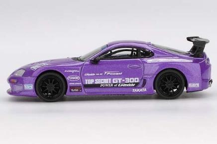 【2025年10月以降発売予定】 MINI GT MGT01067-R 1/64 Toyota スープラ (A80) GT-300 Top Secret Purple(右ハンドル)