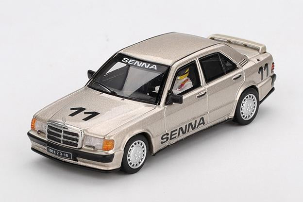 MINI GT MGT01076-L 1/64 メルセデス ベンツ 190E 2.3-16 ニュルブルクリンク "レース オブ チャンピオンズ" 1984 #11 アイルトン・セナ フィギュア付(左ハンドル)